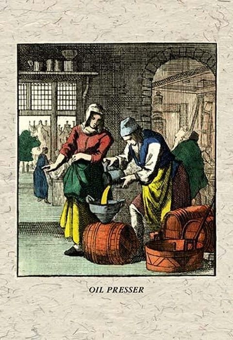 Oil Presser by J. A. C. Lohr - Art Print