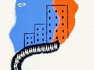 An Orderly Line is a Safe Line by B.E.N. - Art Print