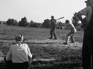 Farmer's Baseball Game by Dorothea Lange - Art Print