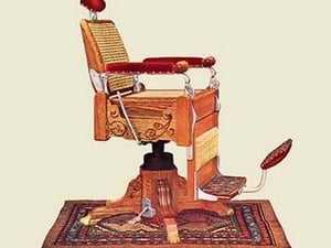 Wicker Barber's Chair #91 - Art Print