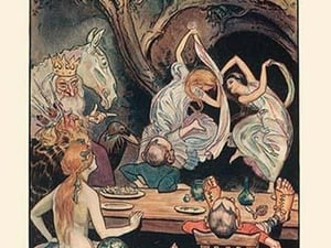 How they Whirled and Spun About by H.M. Brock - Art Print