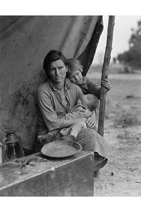 Migrant agricultural worker's family by Dorothea Lange #2 - Art Print