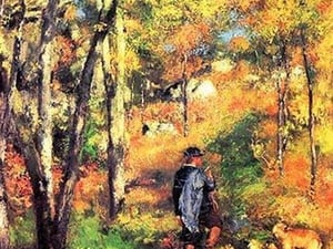 Jules le Coeur and his dogs by Pierre-August Renoir - Art Print