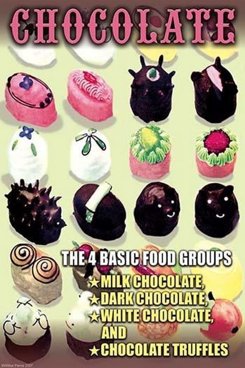 The 4 Basic Food Groups: Chocolate by Wilbur Pierce - Art Print