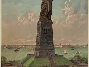 Liberty enlightening the world - Art Print