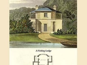 A Fishing Lodge by J. B. Papworth - Art Print