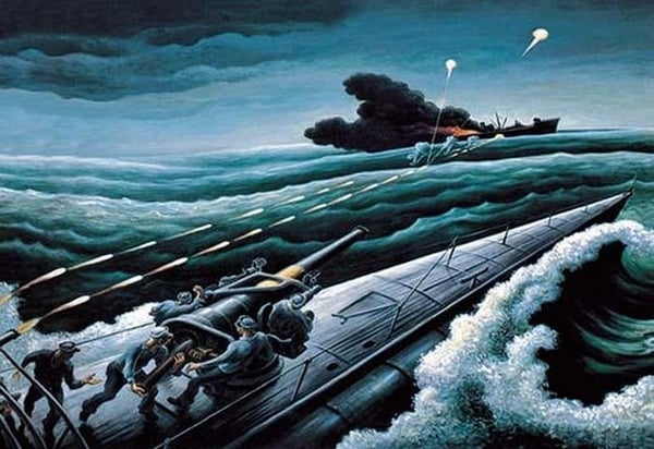 Score One for the Subs by T.H. Benton - Art Print