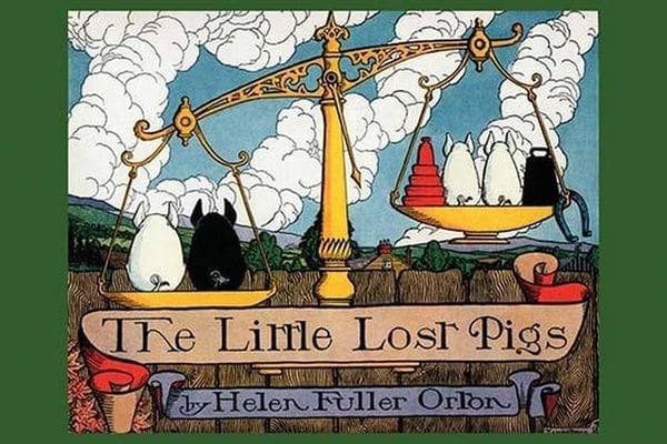 The Little Lost Pigs by Luxor Price - Art Print