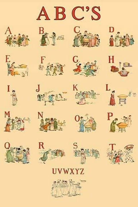 Kate Greenaway's ABC's by Kate Greenaway #2 - Art Print