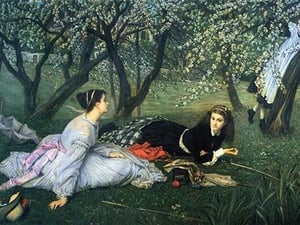 Springtime by James Tissot - Art Print