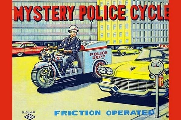 Mystery Police Cycle - Art Print