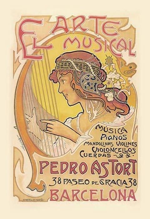 El Arte Musical Music Store - Art Print