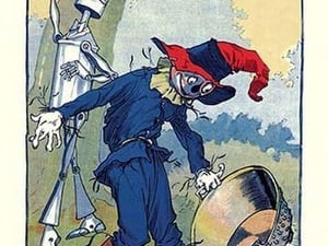 The Tin Man and Scarecrow by John R. Neill - Art Print