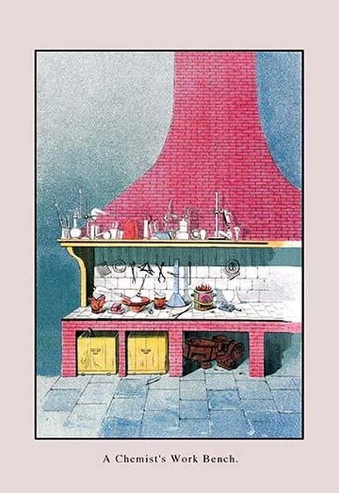 A Chemist's Workbench by John Howard Appleton - Art Print