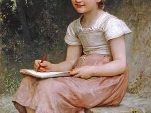 A Calling by William Bouguereau - Art Print