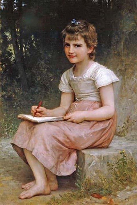 A Calling by William Bouguereau - Art Print