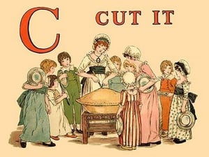 C Cut It by Kate Greenaway - Art Print