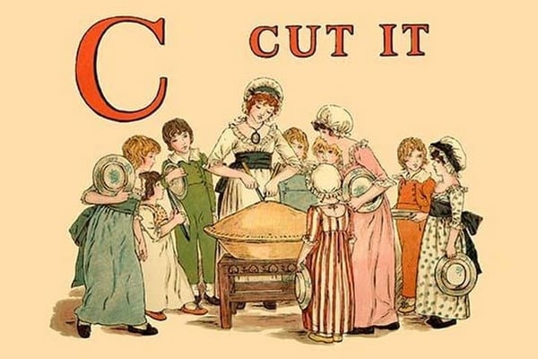 C Cut It by Kate Greenaway - Art Print