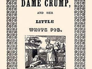 Little Dame Crump and Her Little White Pig by J.L. Marks - Art Print