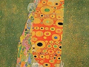 Abandoned Hope by Gustav Klimt - Art Print
