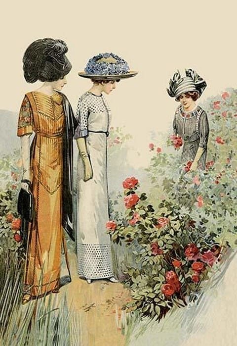 The Rose Garden - Art Print