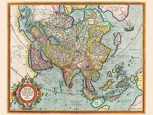 Asia by Jodocus Hondius - Art Print