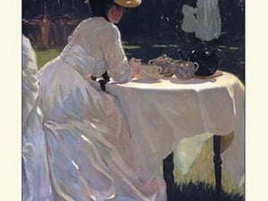 In the Garden by Frederick Fursman - Art Print