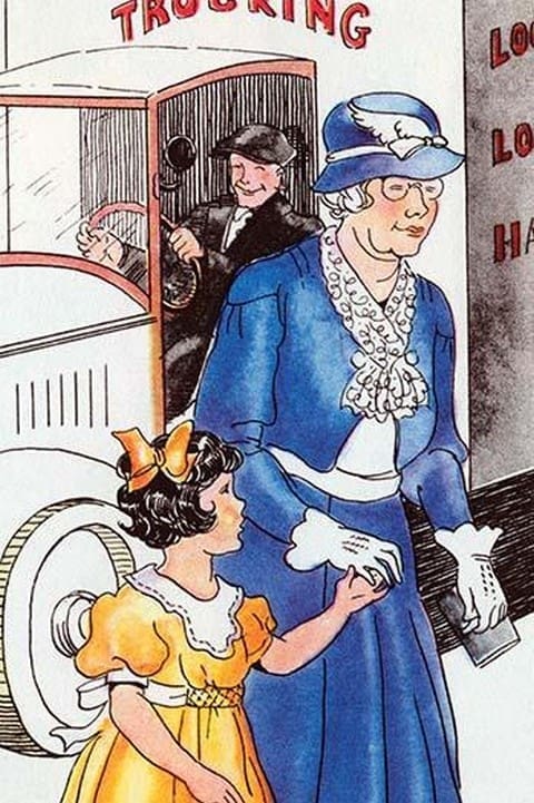 Aiding the Elderly by Julia Letheld Hahn - Art Print