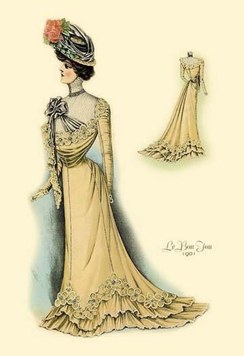 Le Bon Ton: In Gold - Art Print