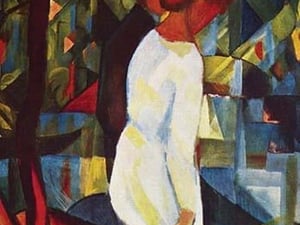Couple in Forest by August Macke - Art Print