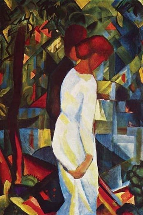 Couple in Forest by August Macke - Art Print