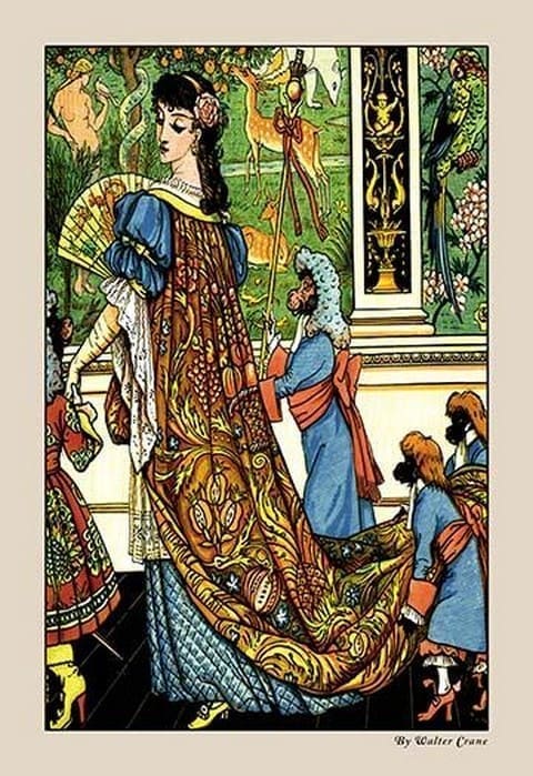 Beauty and the Beast - Beauty by Walter Crane - Art Print