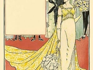 The Twelfth Day was Richly adorned in a Tiffany Gown by Walter Crane - Art Print