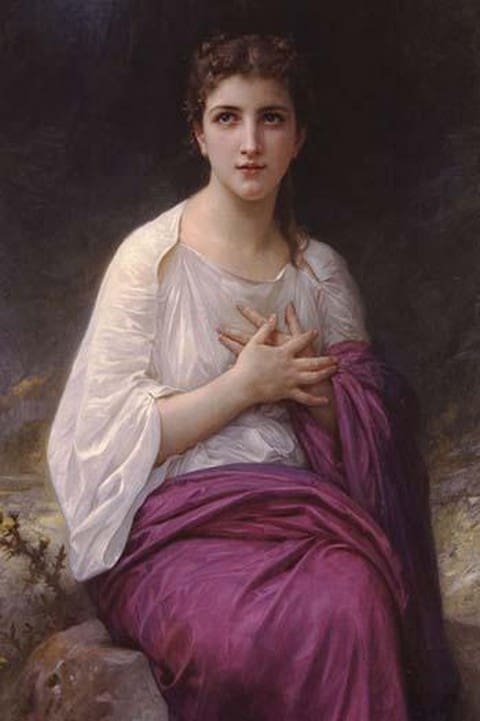 Psyche by William Bouguereau - Art Print