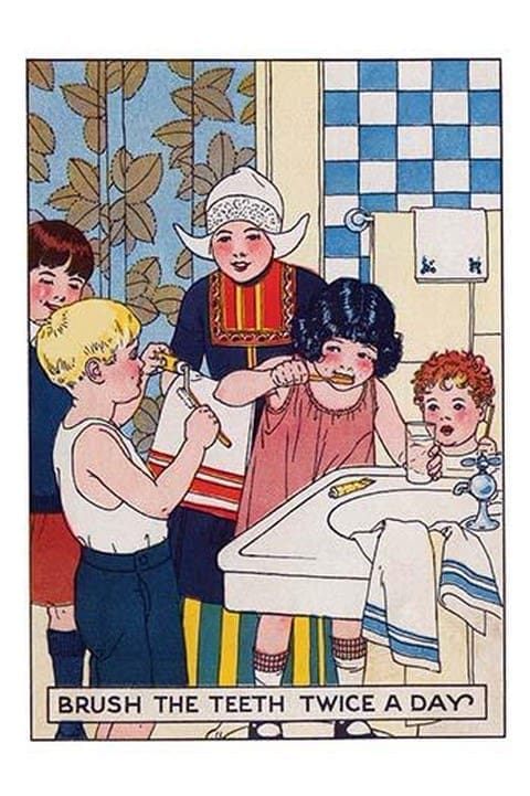 Brush Your Teeth Twice a Day - Art Print