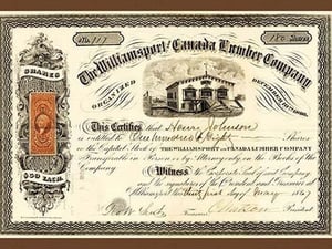 The Williamsport Canada Lumber Company - Art Print