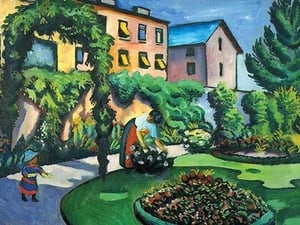 Garden Image by August Macke - Art Print