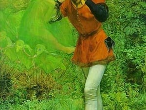 Ferdinand lured by Ariel by John Everett Millais - Art Print