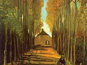 Avenue of Poplars in Autumn by Vincent van Gogh - Art Print