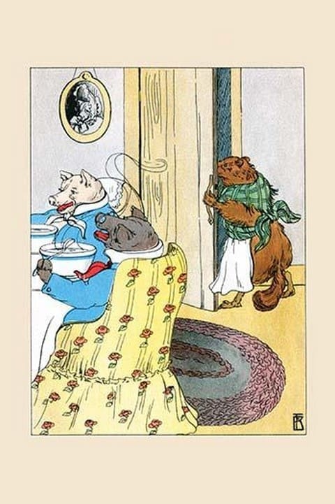 Pigs at a Meal by Frances Beem - Art Print