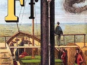 F for the Funnel that Puffs out the Smoke by Edmund Evans - Art Print
