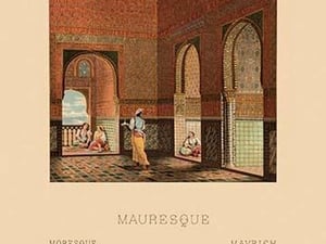 A Mauresque Interior by Auguste Racinet - Art Print
