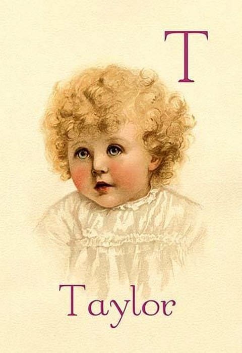 T for Taylor by Ida Waugh - Art Print