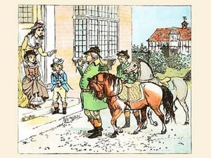 Ride a Cock-Horse to Banbury Cross by Randolph Caldecott - Art Print