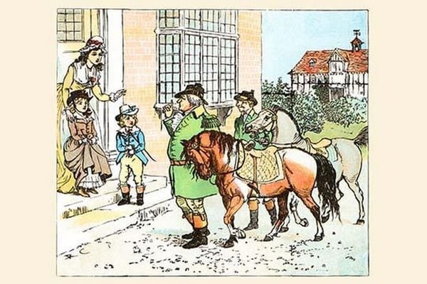 Ride a Cock-Horse to Banbury Cross by Randolph Caldecott - Art Print