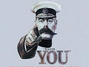 Britons: Join Your Country's Army by Alfred Leete - Art Print