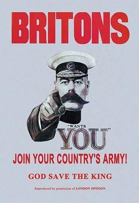 Britons: Join Your Country's Army by Alfred Leete - Art Print
