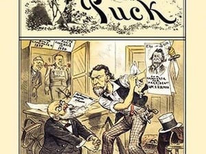 Puck Magazine: Driven to Desperation by Frederick Burr Opper - Art Print