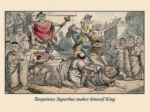 Tarquinius Superbus Makes Himself King by John Leech - Art Print