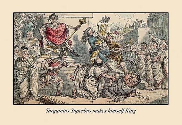 Tarquinius Superbus Makes Himself King by John Leech - Art Print
